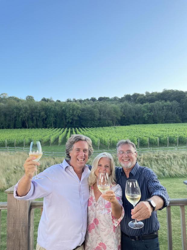 Oxford Mail: Fiona and Stephen Duckett with Raymond Blanc